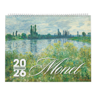 Calendário de Parede de Arte Monet 2026 – Mestre I