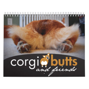 Calendário de Parede de Bumbuns e Amigos Corgi 20
