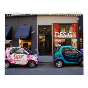 Calendário de Parede de Carros Inteligentes do ric