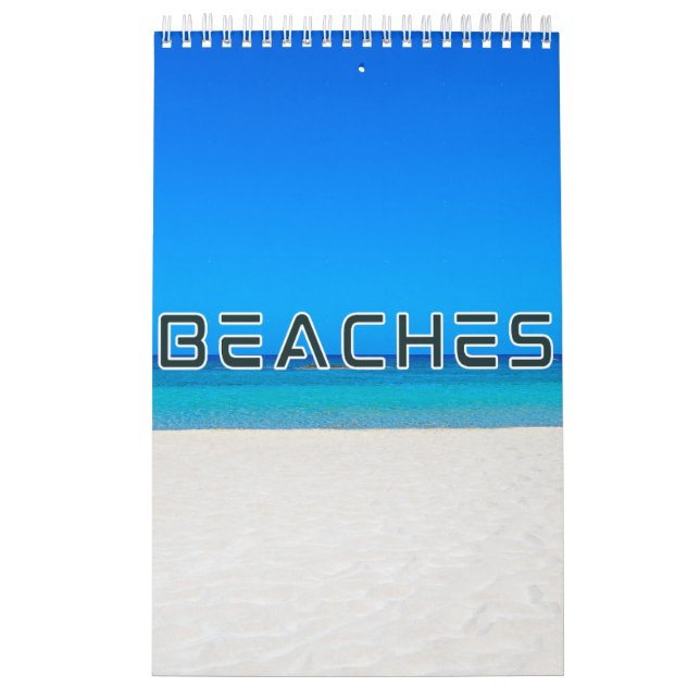 Calendário de Parede de Coleção de Beaches (Capa)