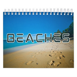 Calendário de Parede de Coleção de Beaches