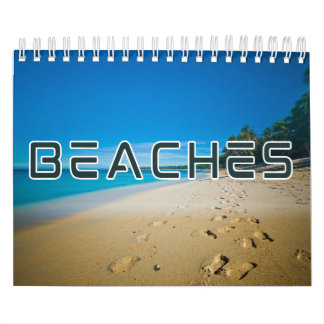 Calendário de Parede de Coleção de Beaches