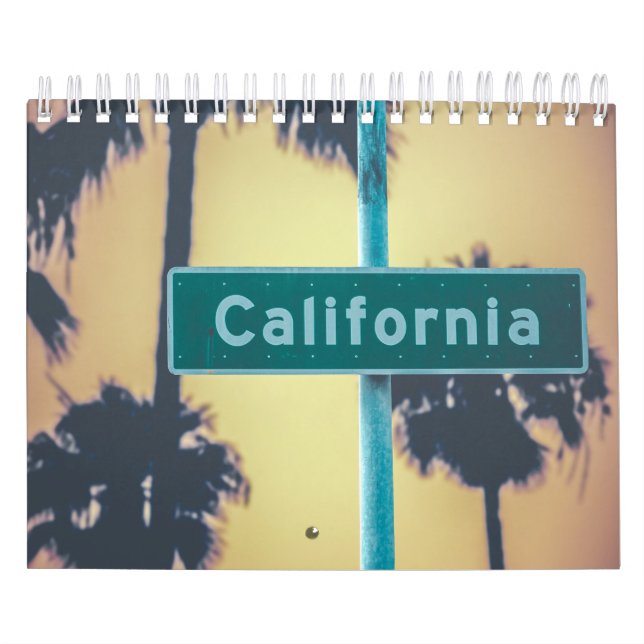 Calendário de Parede de Coleção do Estado da Calif (Capa)