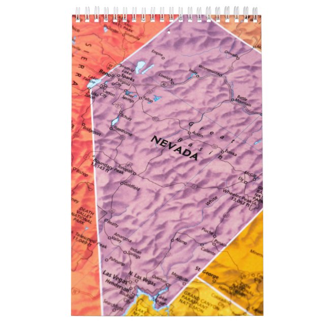 Calendário de Parede de Coleção do Estado de Nevad (Capa)