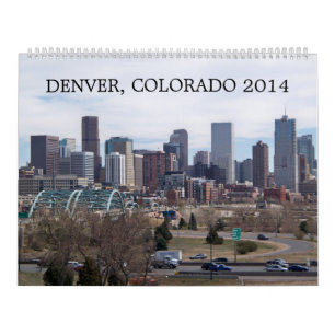 Calendário de parede de Denver, Colorado 2014