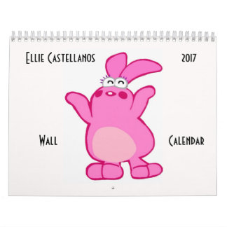 Calendário de parede de Ellie Castellanos 2017
