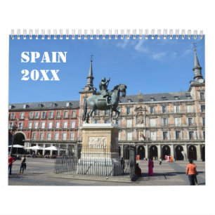 Calendário de Parede de Espanha de 12 meses