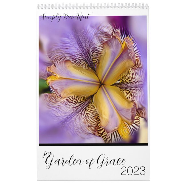 Calendário de Parede de Flores Belas (Capa)