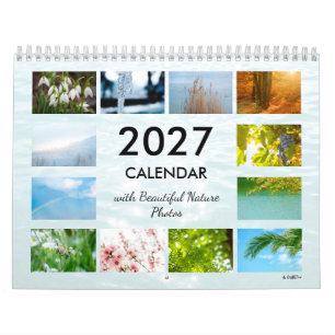 Calendário de Parede de Fotografia da Natureza de