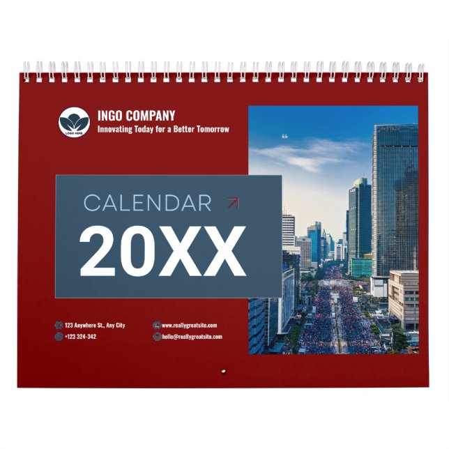 Calendário de Parede de Fotos da Família de Script (Capa)