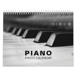 Calendário de Parede de Fotos Piano