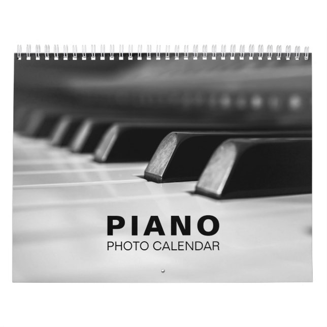 Calendário de Parede de Fotos Piano (Capa)