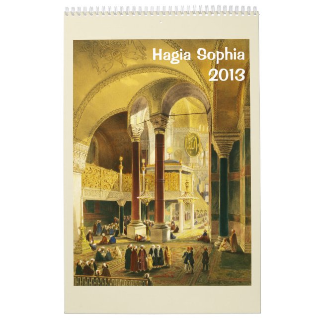Calendário de parede de Hagia Sophia 2013 (Capa)