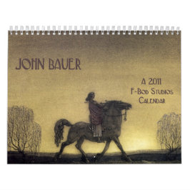 Calendário de parede de John Bauer 2011