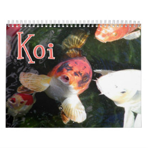 Calendário de parede de Koi
