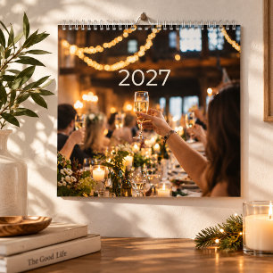 Calendário de Parede de Memórias da Família 2027