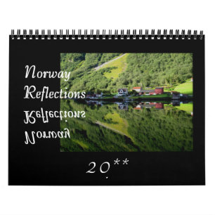 Calendário de Parede de Reflexões da Noruega