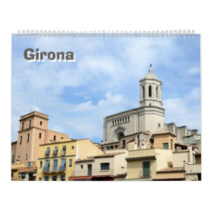 Calendário de parede de Viagem Girona de 12 meses