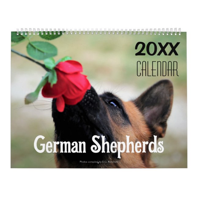 Calendário de Parede do Cão Pastor Alemão 2027 Ani (Capa)