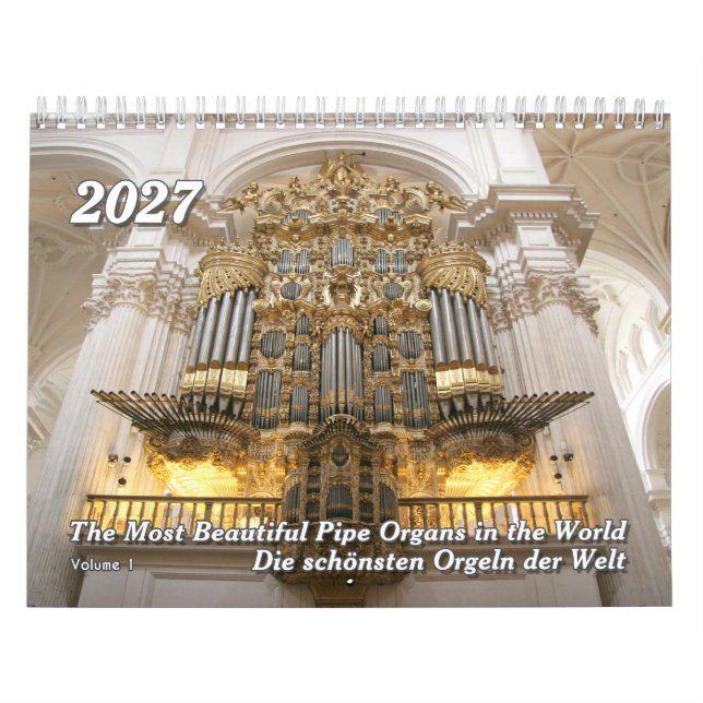 Calendário de Parede do Órgão de Tubos 2027 – Cale (Capa)