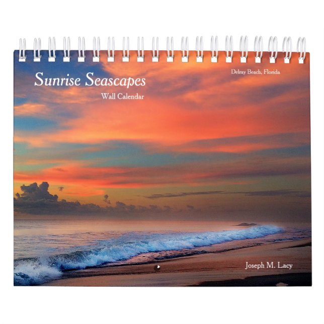 Calendário de parede do Seascape do nascer do sol (Capa)