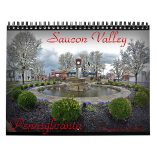 Calendário de parede do vale de Saucon