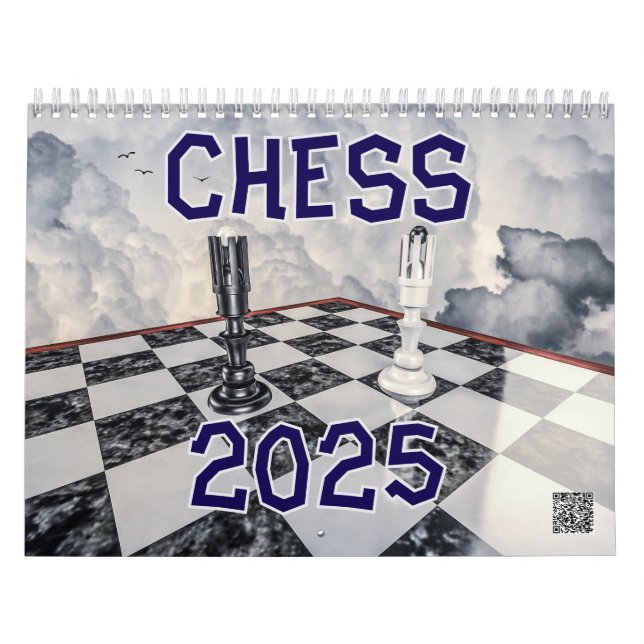 Calendário de Parede do Xadrez 2025 (Capa)