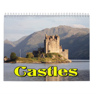 Calendário de parede dos castelos