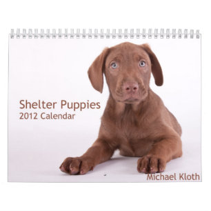 Calendário de parede dos filhotes de cachorro 201