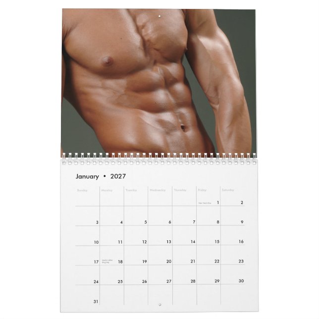 Calendário de parede dos fotos 2014 de Justin (Jan 2027)