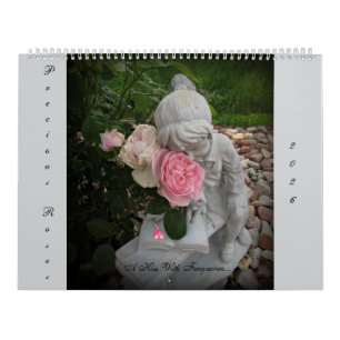 Calendário De Parede Dos Rosas De preciosos 2026 P