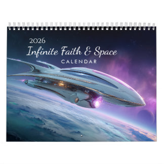 Calendário de Parede Espaço Versículo Bíblico Fé 2