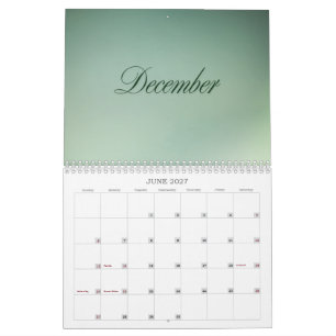 Calendário de Parede Espiral de 6 Meses (Julho–Dez