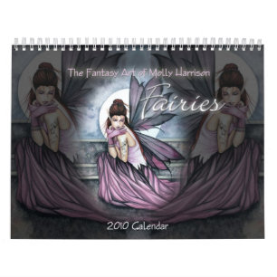 Calendário de Parede Fadas 2010 Molly Harrison
