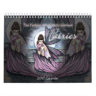 Calendário de Parede Fadas 2010 Molly Harrison