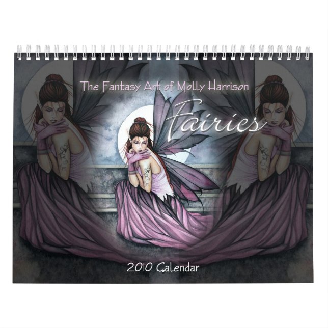 Calendário de Parede Fadas 2010 Molly Harrison (Capa)