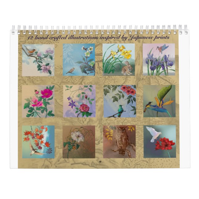 Calendário de Parede Flor Fauna 2027 (Verso)