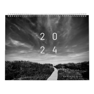 Calendário de Parede - Fotos de Paisagem Preta e B