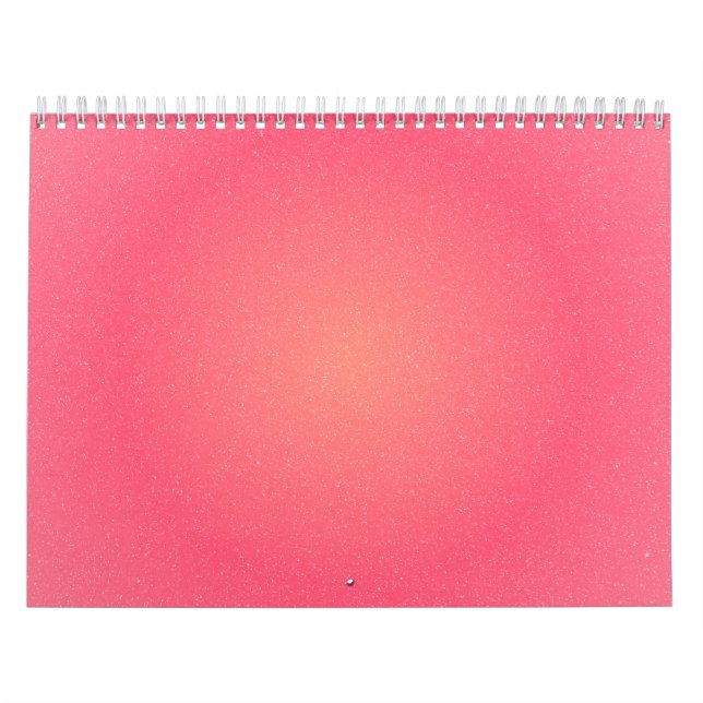 Calendário de Parede Gradiente Rosa Minimalista (Capa)