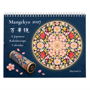 Calendário de Parede Mangekyo 2027 – Kaleidoscópio