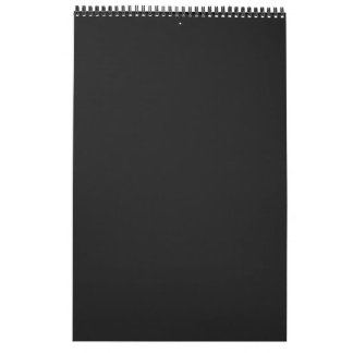 Calendário de Parede Minimalista Elegante Preto de