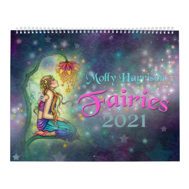 Calendário de Parede Molly Harrison Fairies 2021 (Capa)