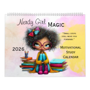 Calendário de Parede Motivacional para Meninas Int