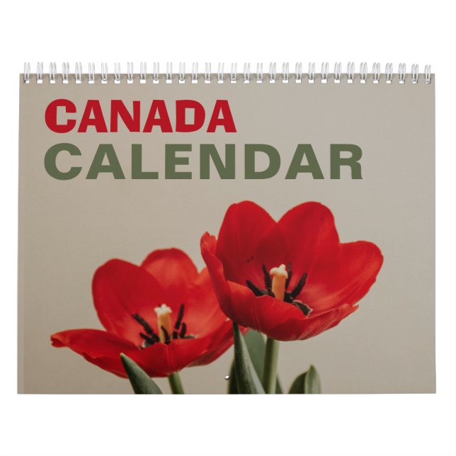 Calendário de Parede Natureza do Canadá 2026 Feria (Capa)
