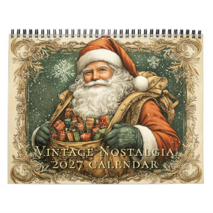 Calendário de Parede Nostalgia Vintage 2026