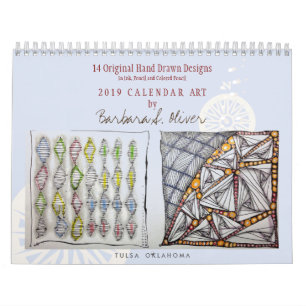 Calendário de parede original da arte