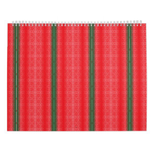 Calendário de Parede Ornamental Vermelho 2027