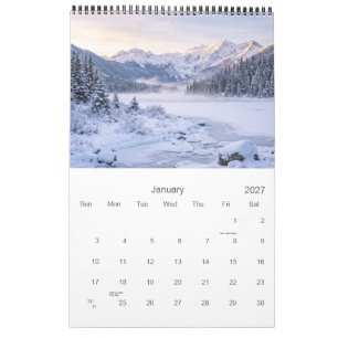 Calendário de Parede Paisagem da Natureza 2027