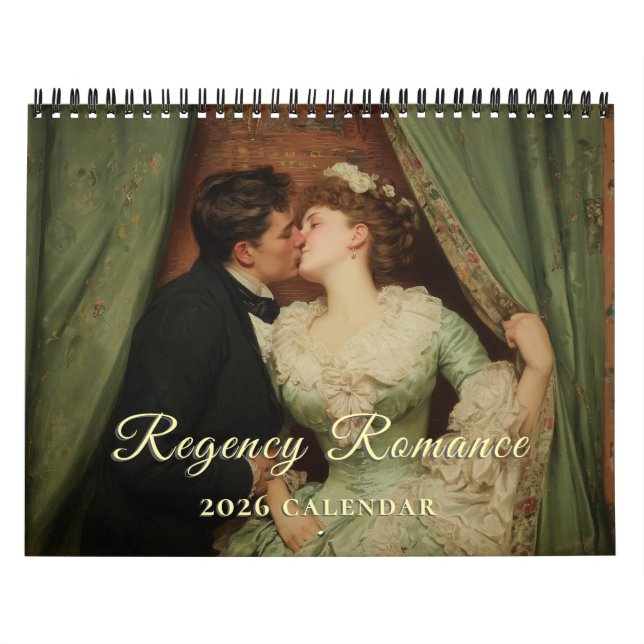 Calendário de Parede Regency Romance 2026 (Capa)