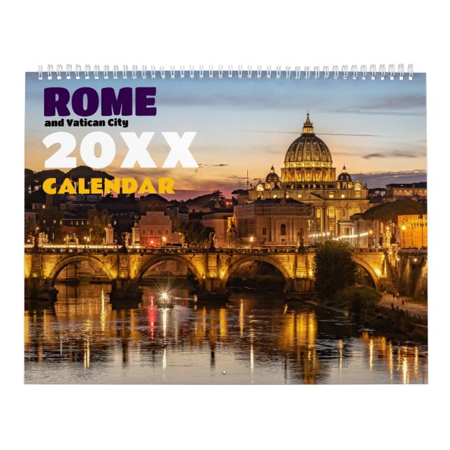 Calendário de Parede Roma Cidade do Vaticano Itáli (Capa)